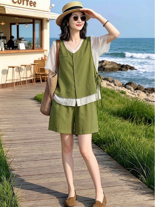 Linen Pant Wide - Slimming Lightweight Summer New Style Women's