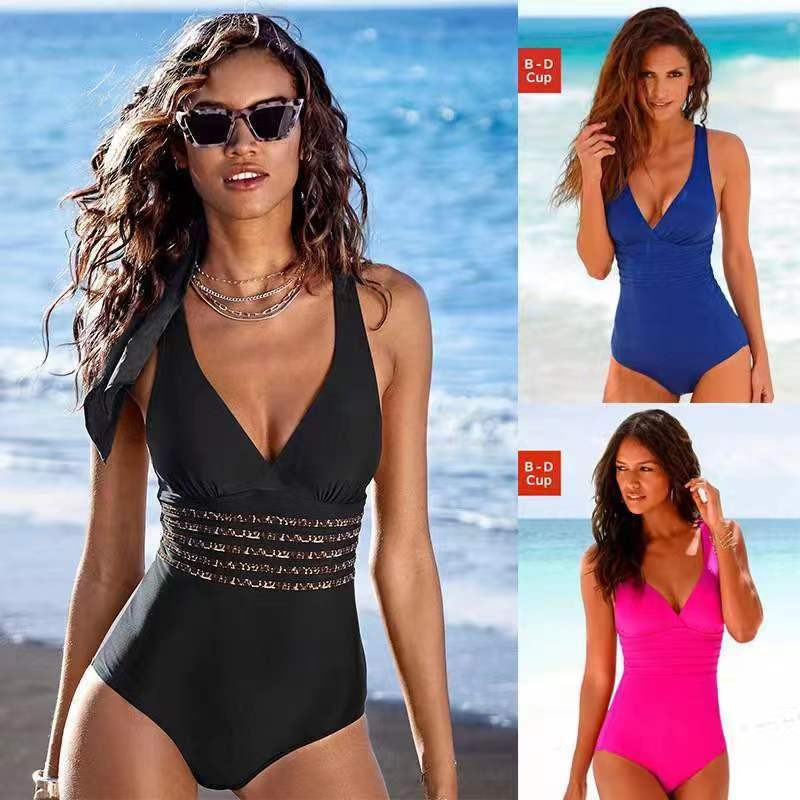 Woman Swimsuit Tankini Solid C - огляд і ціна Swimsuit Bikini Ruched