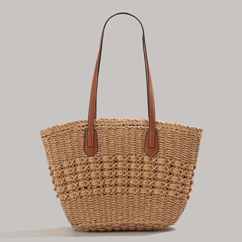 Extra-Large Foldable Straw Tot - огляд і ціна Tote Bag Beach