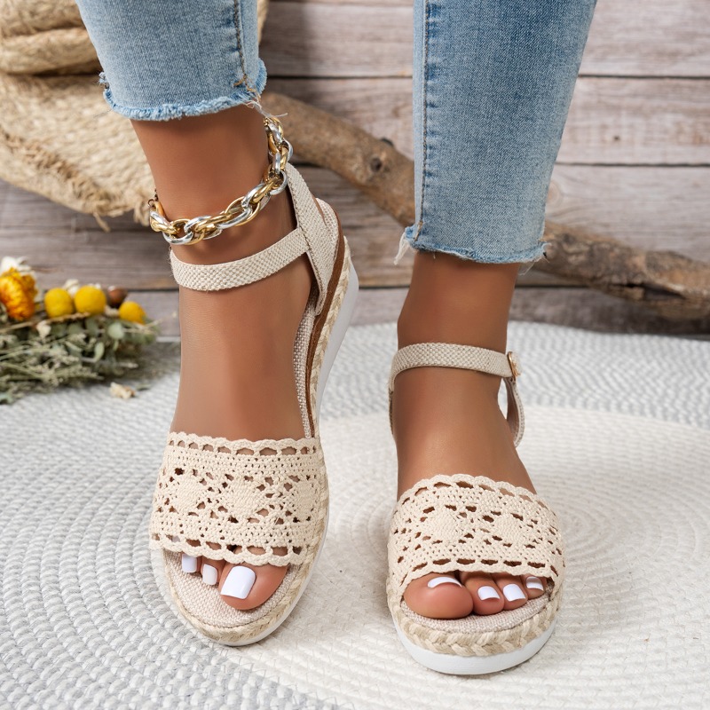 Women Lace Wedge Sandals Espad - огляд і ціна Wedge Espadrille Women