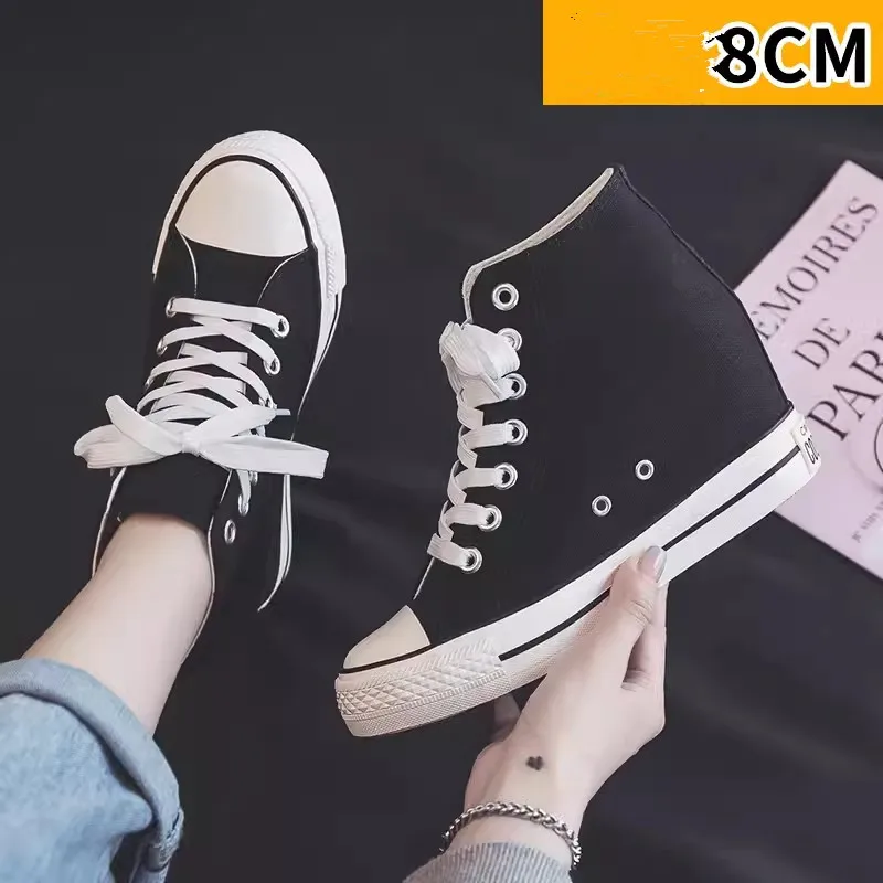 High 8cm Platform Canvas Shoes - огляд і ціна Wedge Espadrille Women