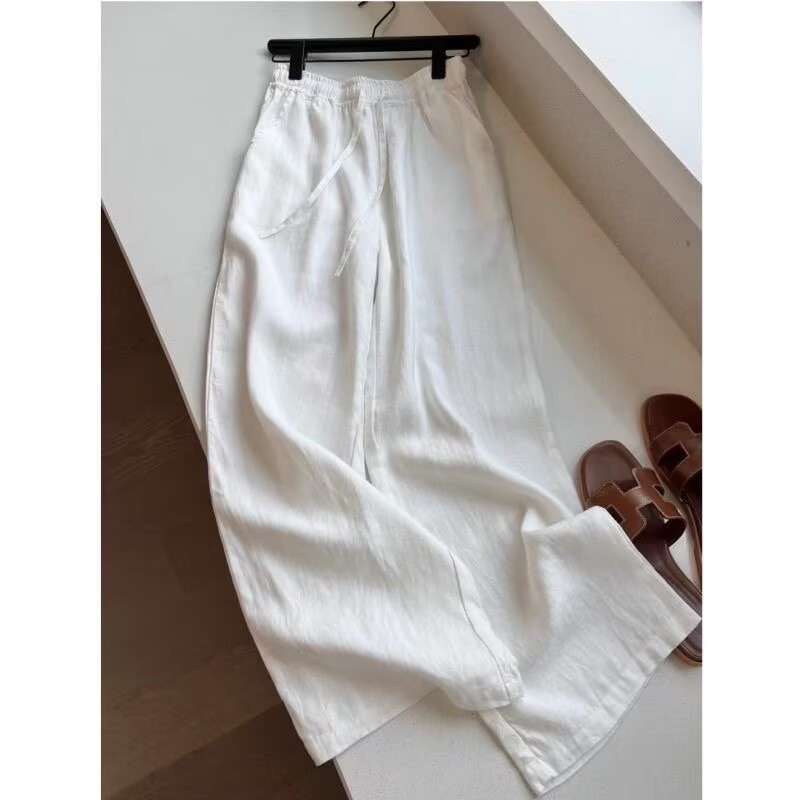 Korean White Cotton Linen Wide - огляд і ціна Linen Pant Wide