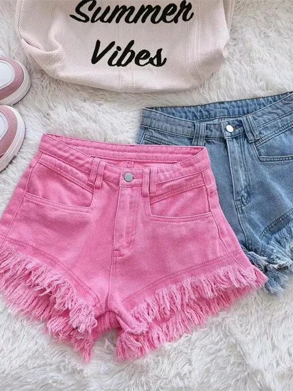 Casual Korean Style Frayed Hem - огляд і ціна Shorts Denim Frayed