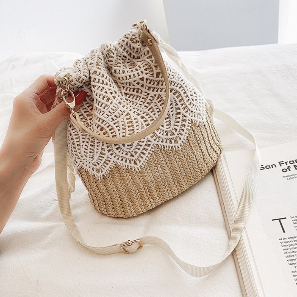 Portable Lace Straw Shoulder B - огляд і ціна Tote Bag Beach