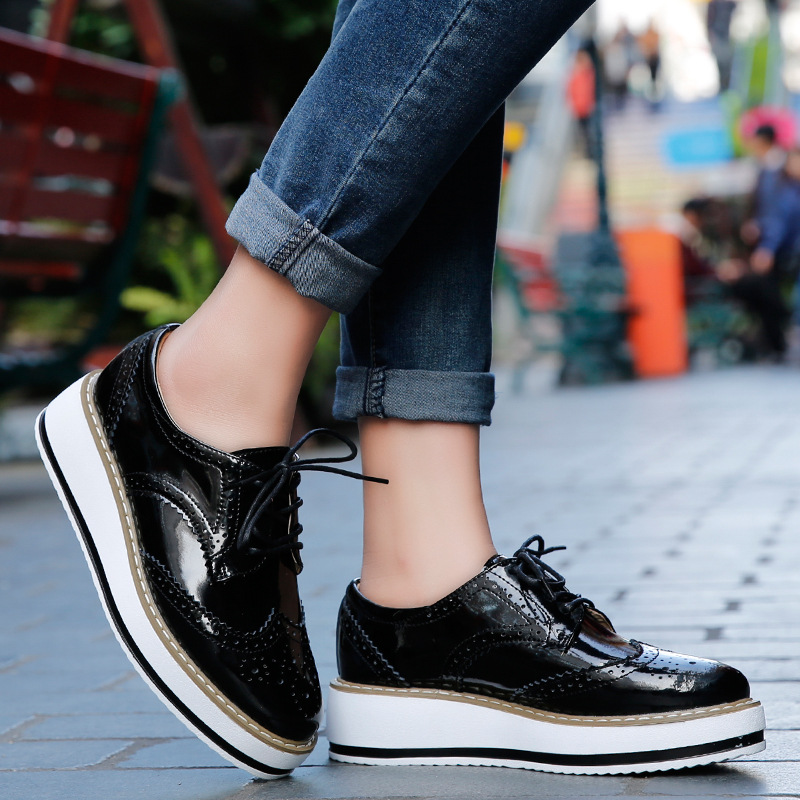 Women Loafers Shoes Leather Th - огляд і ціна Wedge Espadrille Women